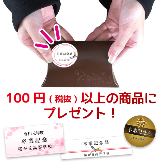 100円以上の商品にプレゼント