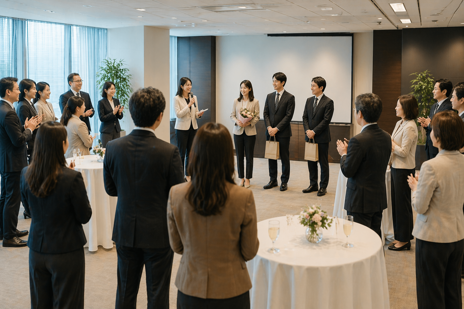 会社の送別会の様子