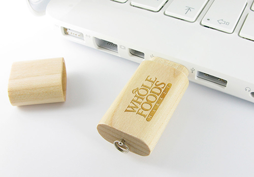 木製スティック型USBメモリ