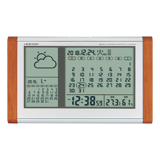 カレンダー天気電波時計　No.100