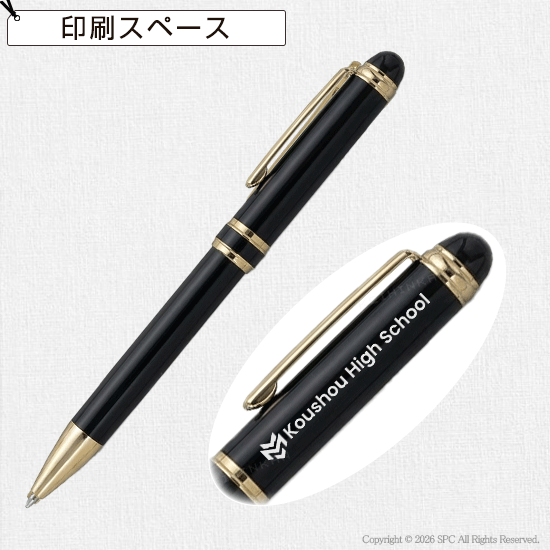 プラチナ　ダブルアクションR3マーブル　多機能ペン　ブラックマーブル