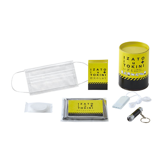 缶の中に防災セット7点