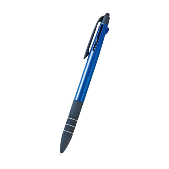 タッチペン付き3色スリムボールペン