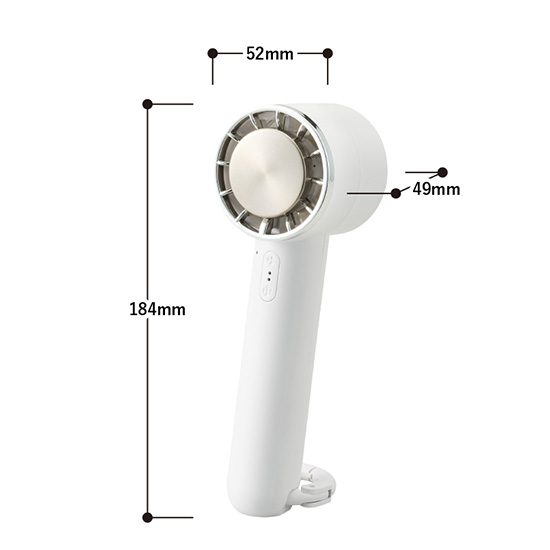 カラビナUSB扇風機（冷却プレート付）