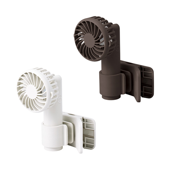 クリップ付ハンディファン