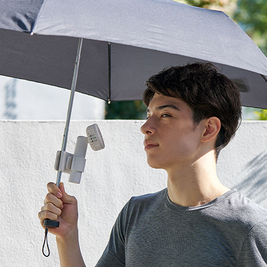 クリップ付ハンディファン