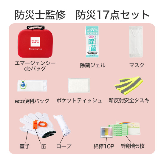 防災士監修　防災17点セット