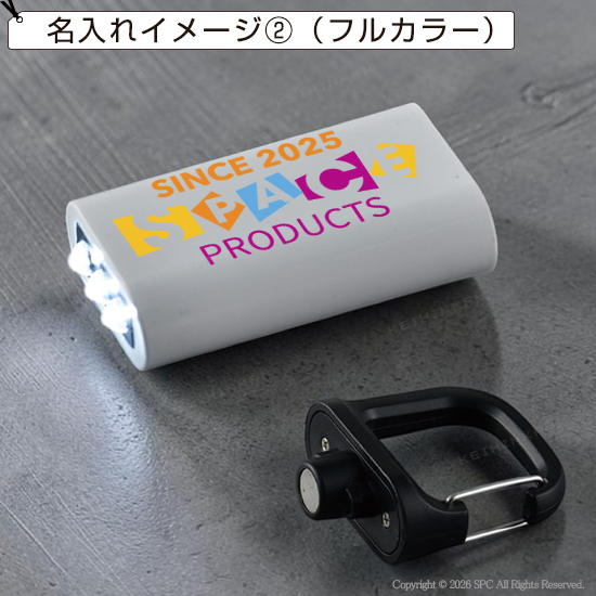 カラビナ付ポケットライト