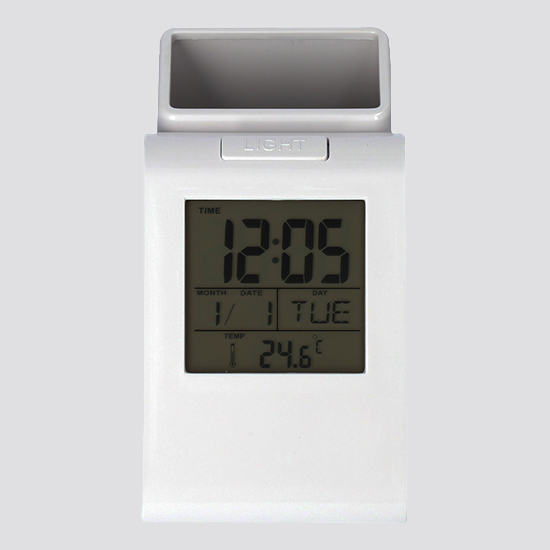 ペン立て付きマルチクロック