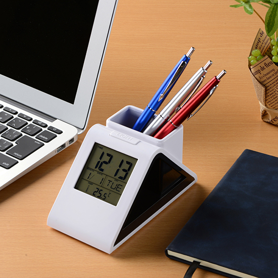 ペン立て付きマルチクロック