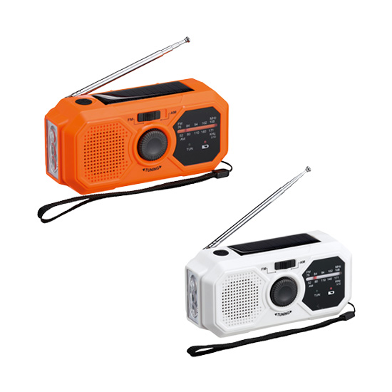充電機能付　防災ラジオライト