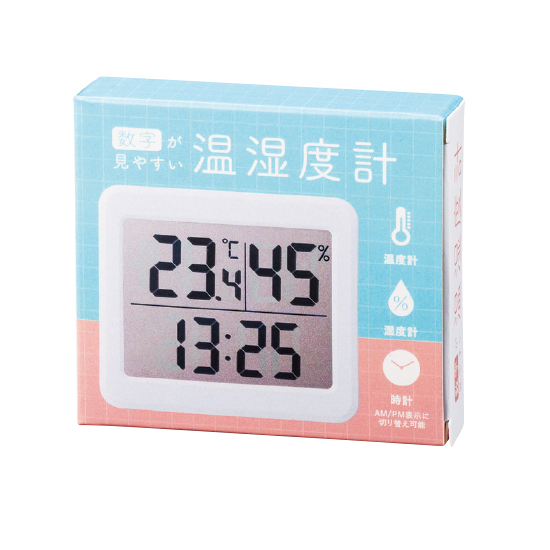 くっきり見やすい温湿度計