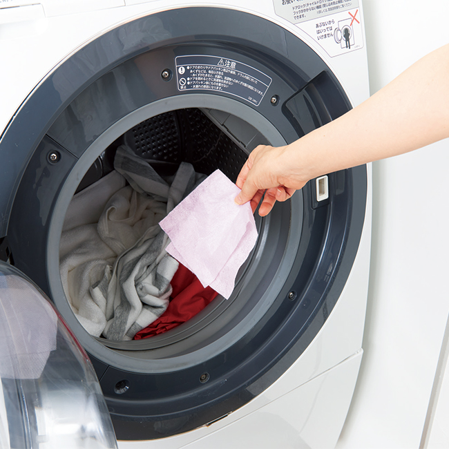 まとめ洗いも安心！色移り防止シート15枚