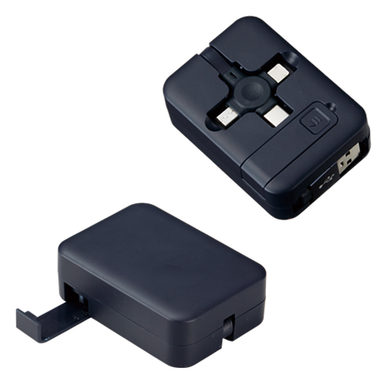 スマホスタンド付　モバイルケーブル