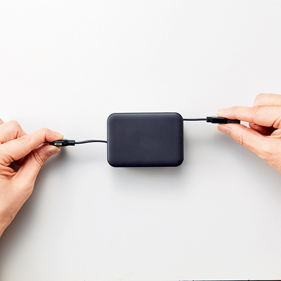 スマホスタンド付　モバイルケーブル