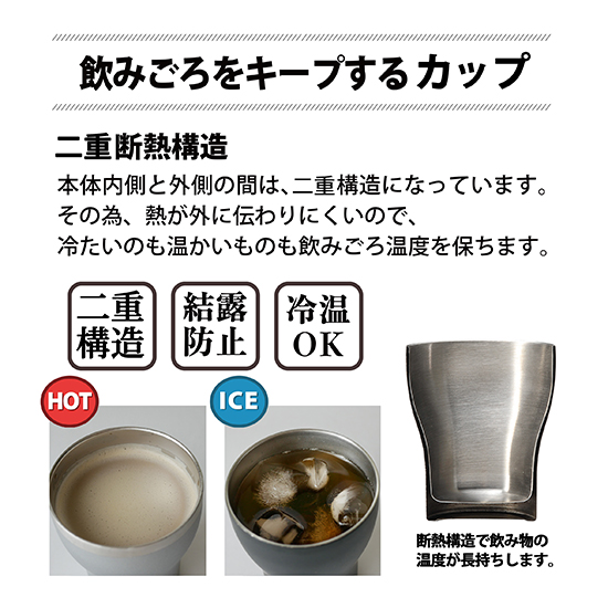 バロン　二重構造カップ　250ml