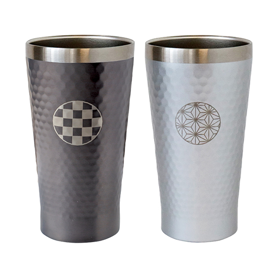 グラシア　ペアタンブラー（GRY＆SIL）350ml