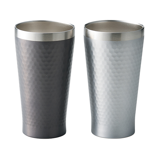 グラシア　ペアタンブラー（GRY＆SIL）350ml