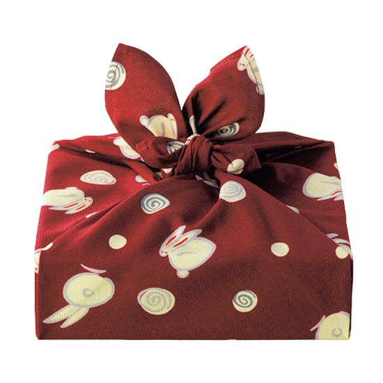 しっとりバームクーヘン〔風呂敷包み・うさぎ柄〕　APHYB10