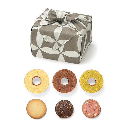 スイーツ詰め合わせ〔風呂敷包み・七宝柄〕　APHYN10