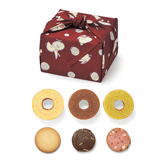 スイーツ詰め合わせ〔風呂敷包み・うさぎ柄〕　APHYP10