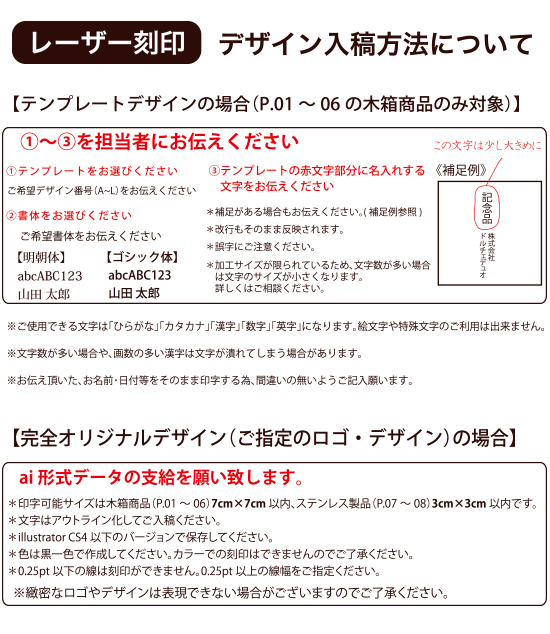 デザイン入稿方法